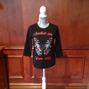 Boutique Brand Sequin Made in Italy Shirt